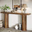 Console 63 po avec pieds cylindriques