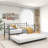 Metal Daybed Frame Twin Size Platform with trundle