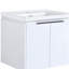 Meuble-lavabo de 48 pouces avec lavabo et deux petites tablettes de rangement