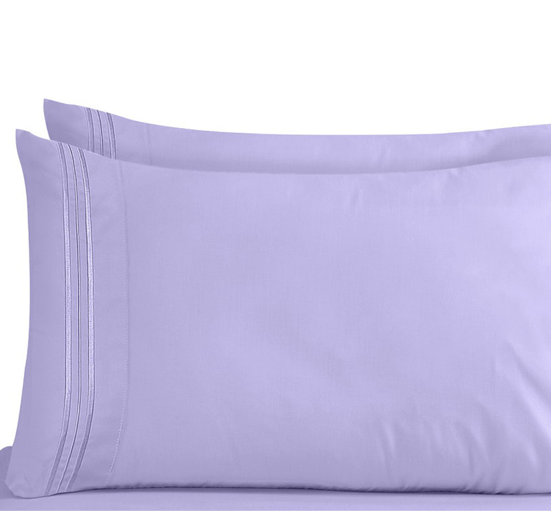Taie d'oreiller en microfibre de qualité supérieure, Très grand, Lavande