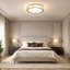 Plafonnier DEL moderne chromé cristal de 14 pouces, petit luminaire encastré pour chambre à coucher-493351632
