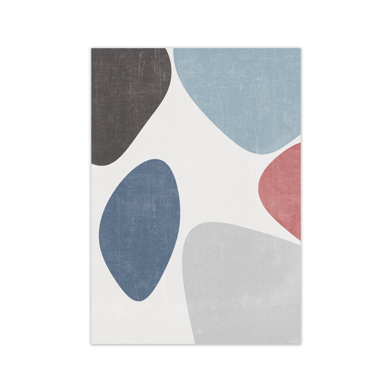 Blues Abstract Original - Print, No Frame, 30cm H x 21cm W x 1cm D