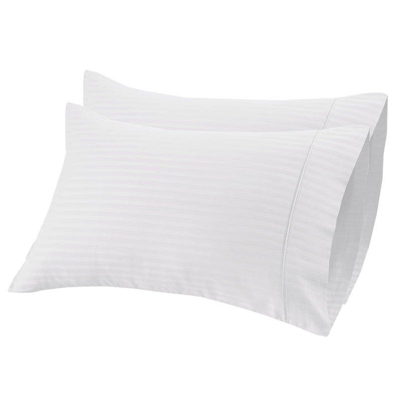 Satin - Set of 2, White Stripe
