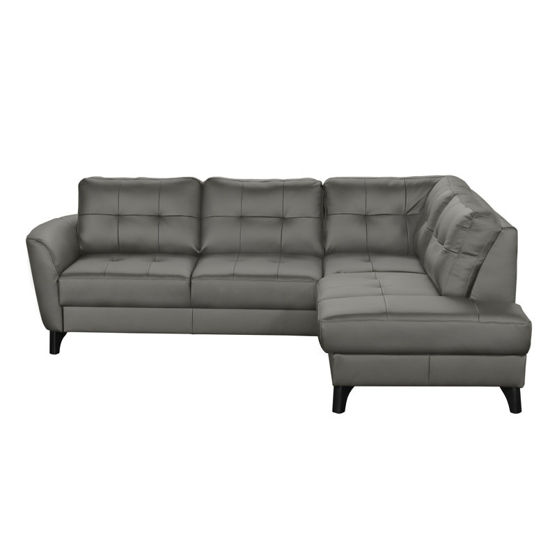 Hunnewell Sleeper Corner Sofa, Right Hand Facing, Dark Gray
