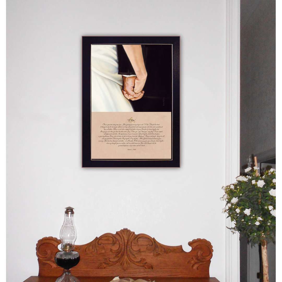 I Do Framed Wall Art for Living Room, Home Wall Decor Framed Print by Bonnie Mohr Winston Porter 