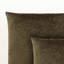 Coussin décoratif en velours vert foncé 2 pièces Ansa H 17,75 po x l 17,75 po x P 5,84 po