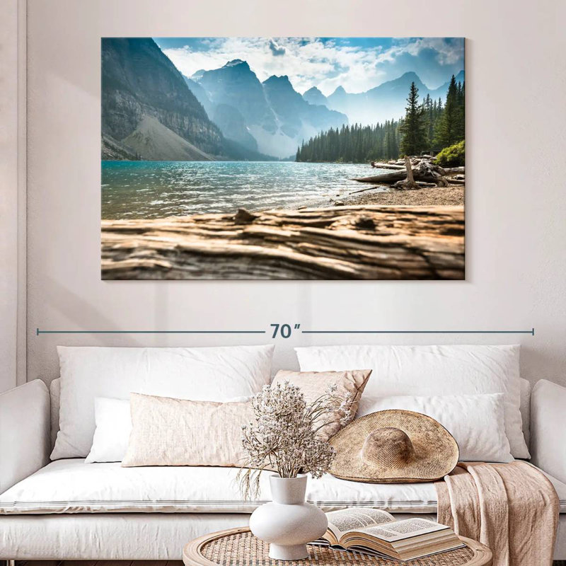 Alvord Enchanting Moraine Lake, H 34 po x l 51 po