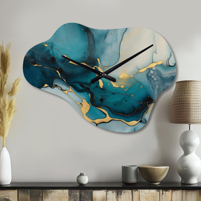 Horloge murale Chemush Turquoise
