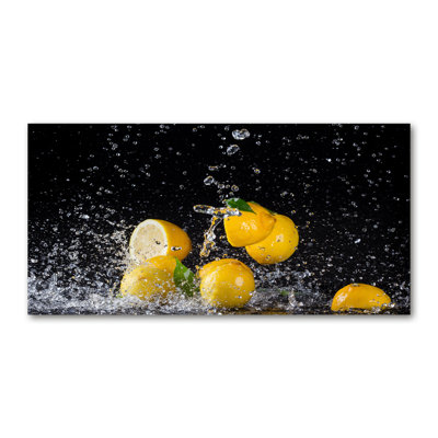Lemons And Water - Wrapped Canvas Print