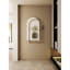 Décoration murale arche en métal crème-955332494