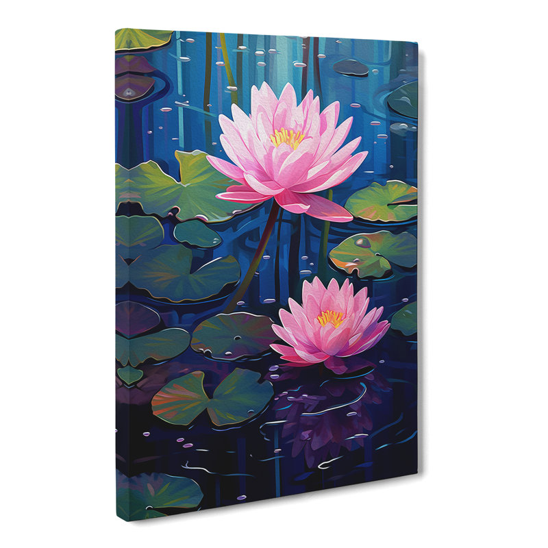 Water Lily - Print, 60cm H x 40cm W x 3cm D