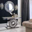 Akiva 120cm Glass Top Console Table