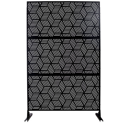Outdoor & Indoor Privacy Screen Metal Privacy Screen 76" H×48" W