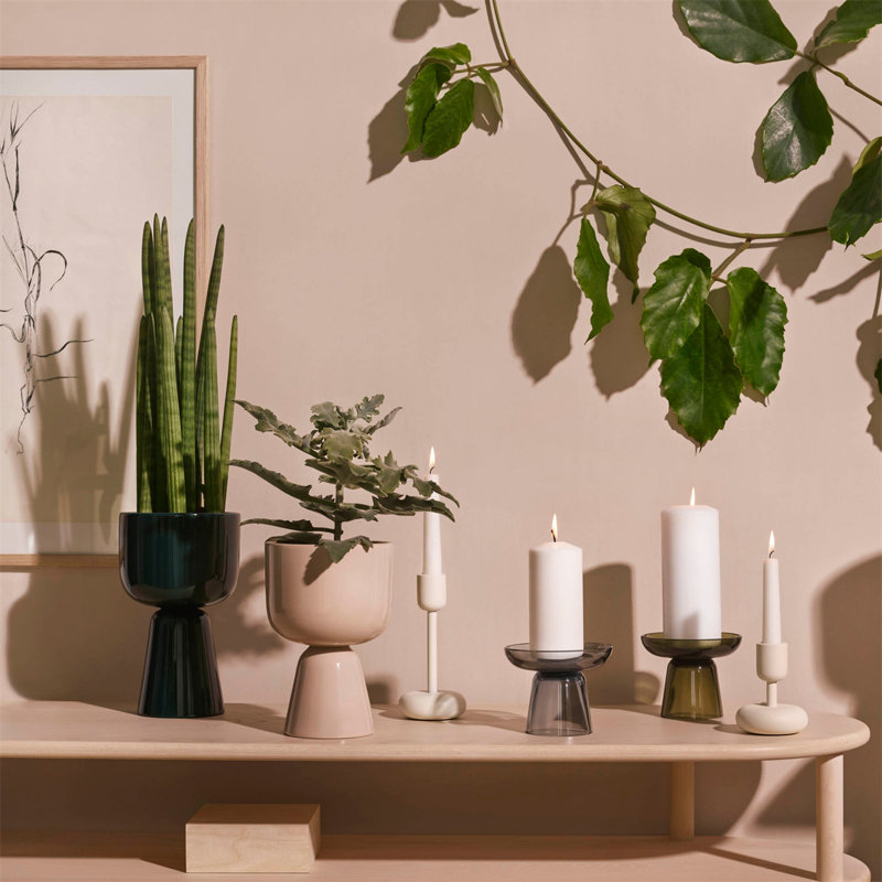 2 Piece Nappula Small Metal Candlestick Set