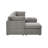 Annai 129" Wide Reversible Modular Corner Sectional with Ottoman-1363747522