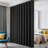 Room Divider Curtains, Blackout Ceiling Track Curtains with Hook Sound Proof Floor Curtains Perfect for Ceiling Mount Curtain Tracks Wall Divider for Room Separation (Black, W100 x H96)