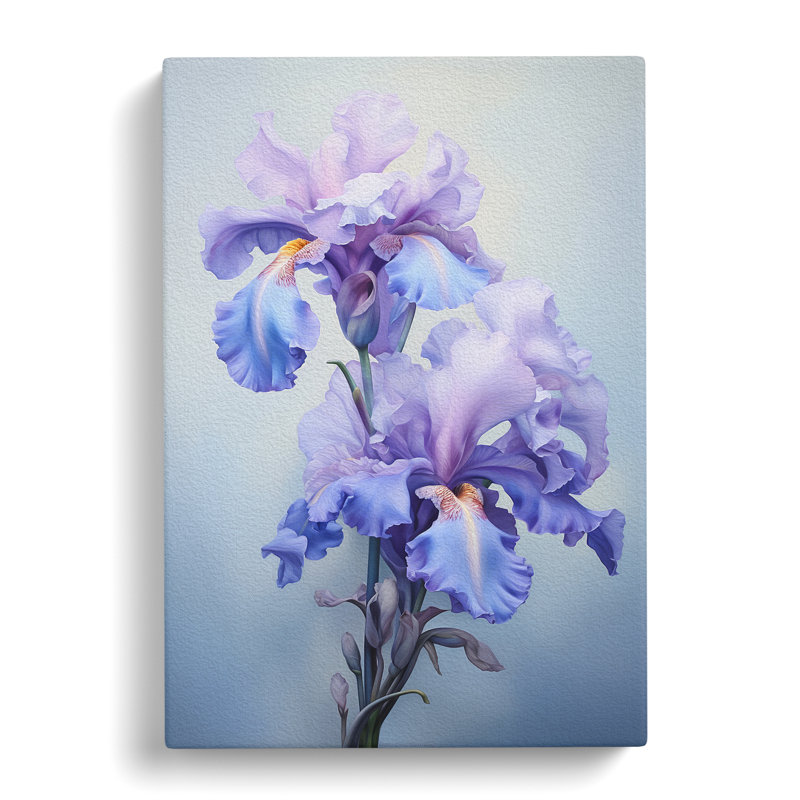 Iris Flower Realism - No Frame Print, 60cm H x 40cm W x 3cm D