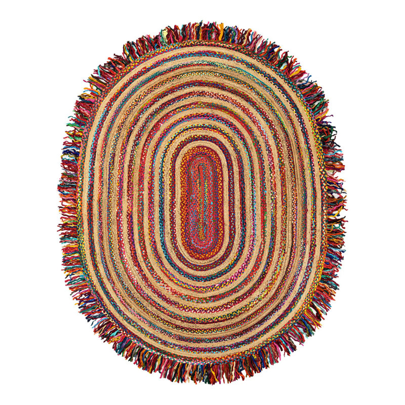 Ruffles Commodore Rug, Oval 7'10" x 10'