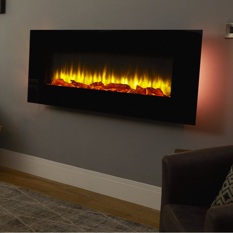 Maud Castleton Fires & Fireplaces 127 cm W Electric Fireplace with 6824.28 BTU, Black