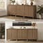 Buffet à panneau cannelé l 29,1 po avec 2 tablettes réglables-1419576631-1410740631