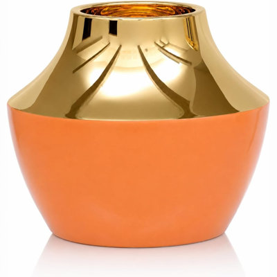 Ceramic Saucer-Shaped Table Vase