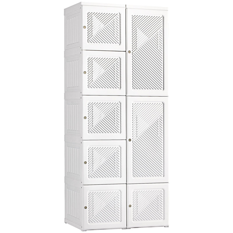 Organisateur de garde-robe avec 8 compartiments