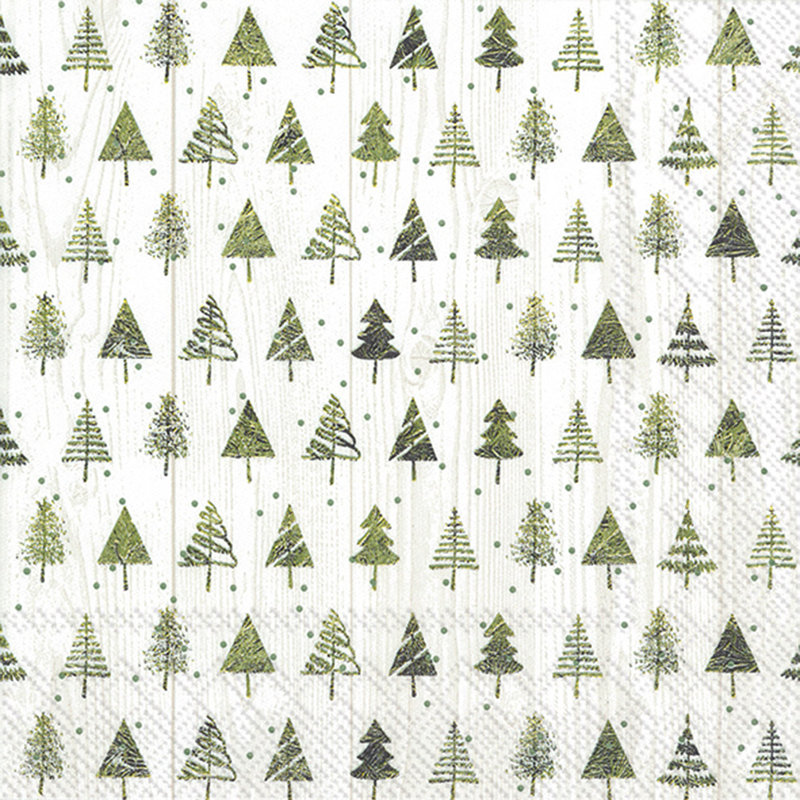 Serviette jetable en papier Trees Basic
