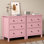 3-Drawer Nightstand, 27" Modern Wood Bedside Table With Storage,Set Of 2