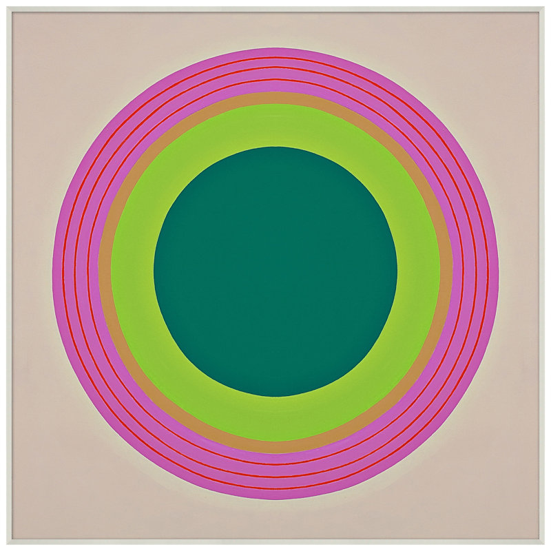 Colorful Circles - Reproduction d'art graphique encadré