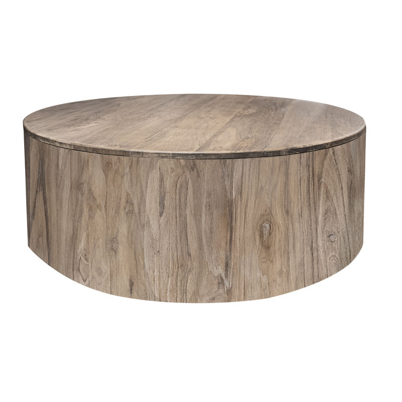 Table ronde, Bois naturel