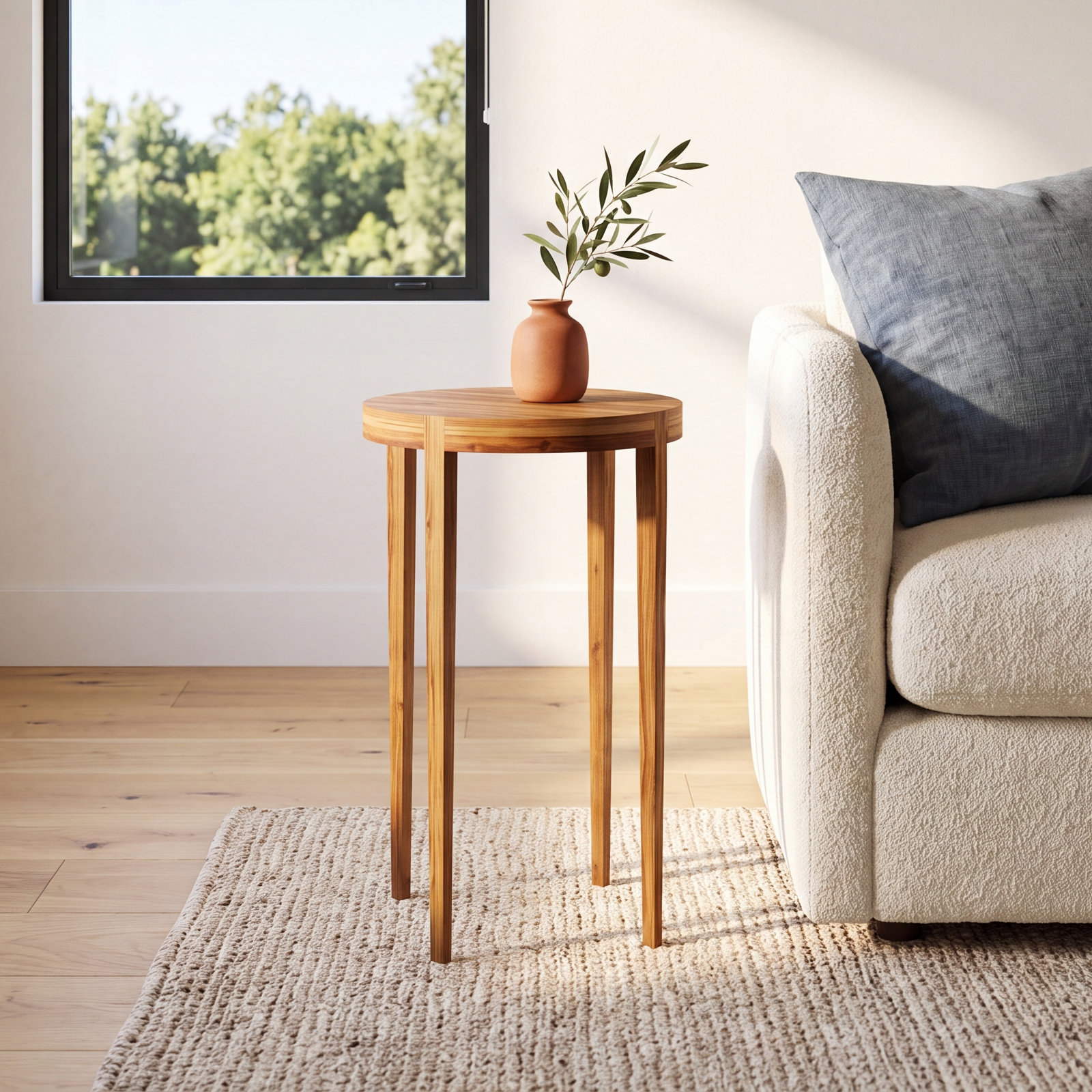 Blaise 14" Acacia End Table Set