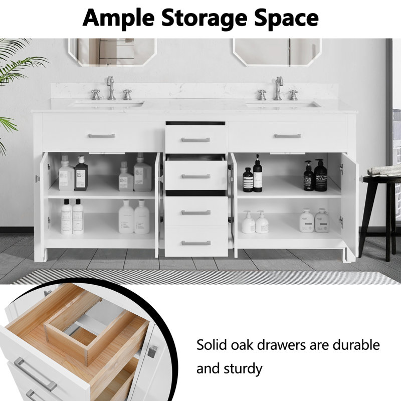 72" Bathroom Vanity Base Only