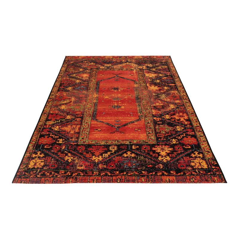 Rectangular Oriental Red Area Rug, Rechteckig 200 x 290 cm