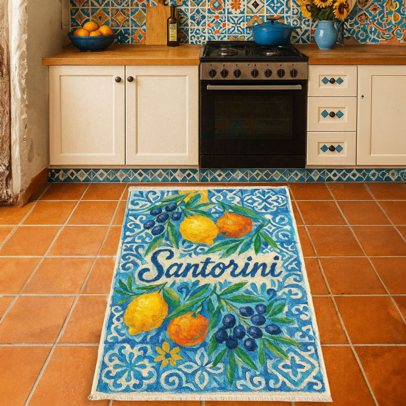 Tapis de couloir Santorini