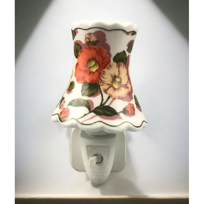 Summer Flowers Ceramic Night Light