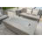 Madison 60" Travertine Propane Fire Pit Table with Wind Guard, Burner Lid, & Tank Cover-1071444267