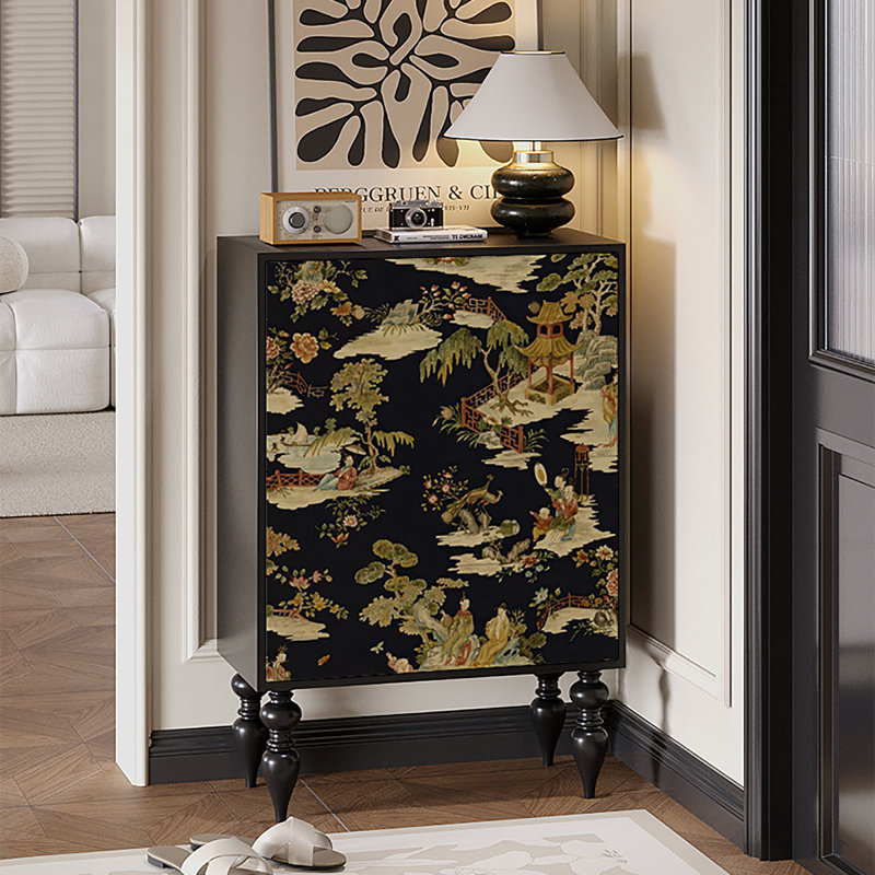 Armoire de rangement multifonctionnelle avec pieds hauts