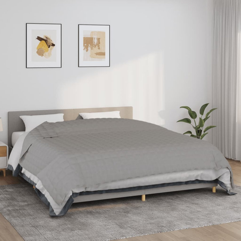 Scouley Weighted Throw Blanket, Grey, W220 x L260cm