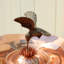 Bain d'oiseaux avec support mural Hummingbird