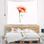 Tapisserie rouge avec coquelicots-28508854