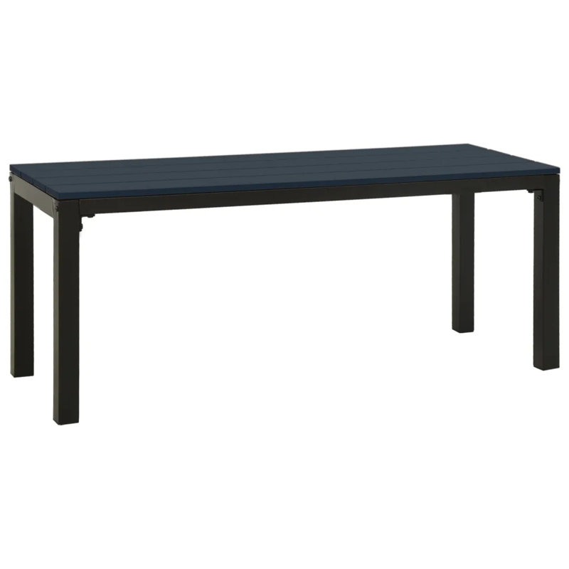 Aneshka Outdoor Bench, Black