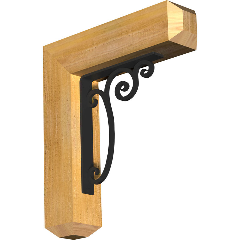 Support simple Ironcrest de 4 po Avery, 20"H x 18"D, Cèdre rouge de l'Ouest l 4 po x T 4 po (sciage br