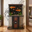 Aquariums à coins arrondis avec base décorative Hot-Bent
