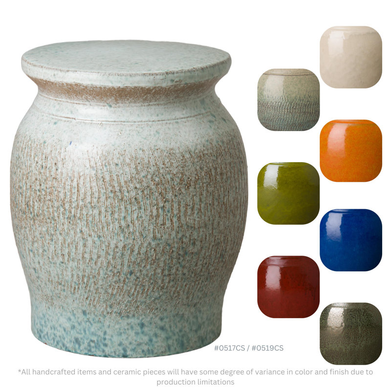 Large Koji Garden Seat, Coastal Splash 18x22"