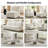 Shalon 84" Modern Chenille 6-Piece Modular Channel Tufted Living Room Sets-715435413