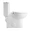 Toilette une pièce avec siège confortable ADA Hauteur 17 po