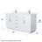 Beckett TK 66'' Double Bathroom Vanity with Quartz Top-124967892-99459375-99459376