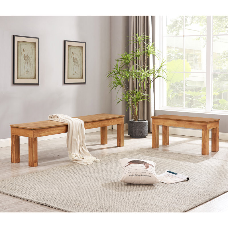 Solid Wood Bench, Acacia