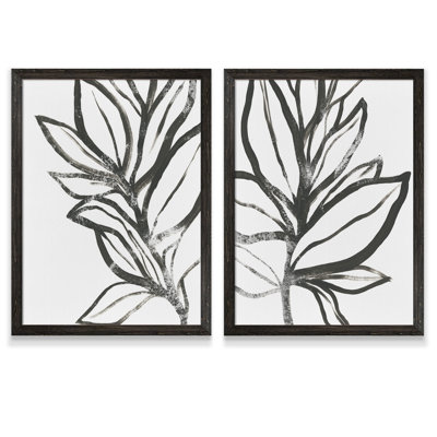 " Leaf Instinct I " by Vincent Van Gogh 2 - Pieces