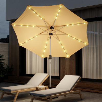 Parasol pour terrasse 10 pi avec 40 lumières DEL Kirkman